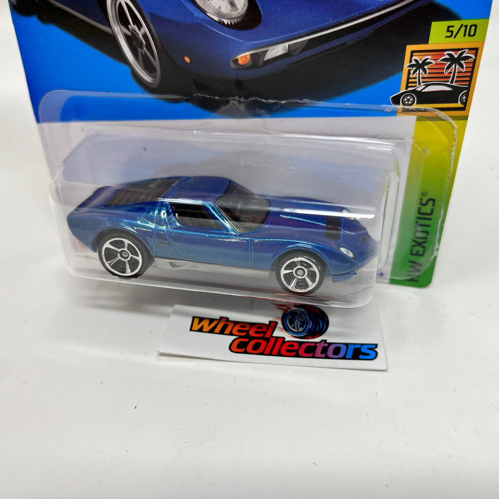 71 Lamborghini Miura SV #202 * Blue * 2022 Hot Wheels