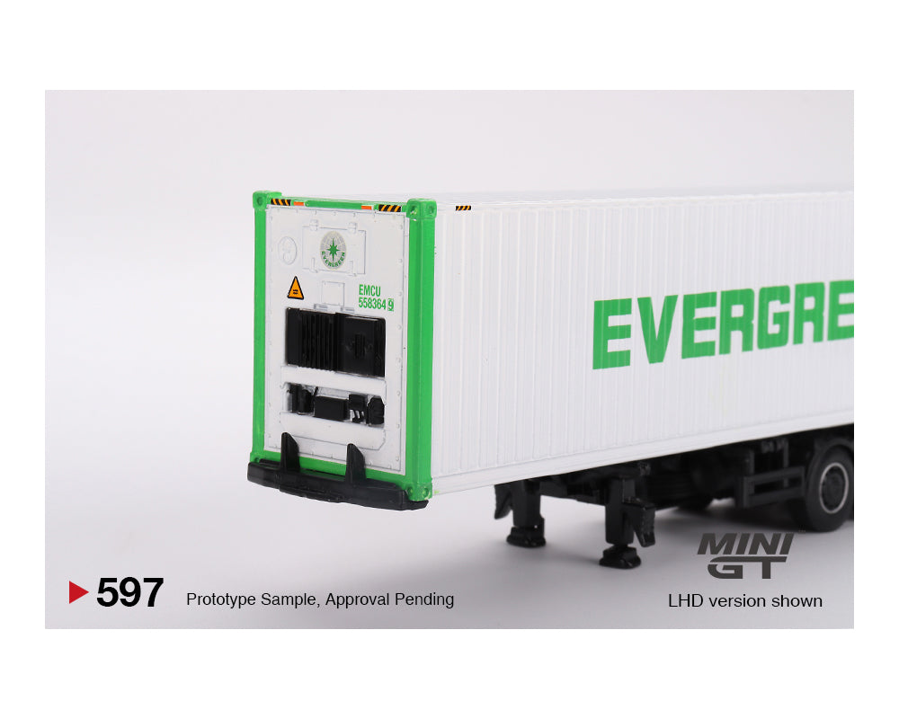 MINIGT 1:64 Western Star 49X with 40鈥?Reefer Container EVERGREEN Edition