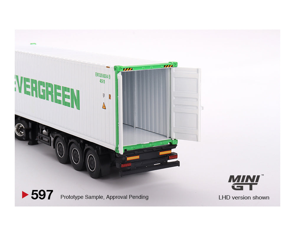 MINIGT 1:64 Western Star 49X with 40鈥?Reefer Container EVERGREEN Edition