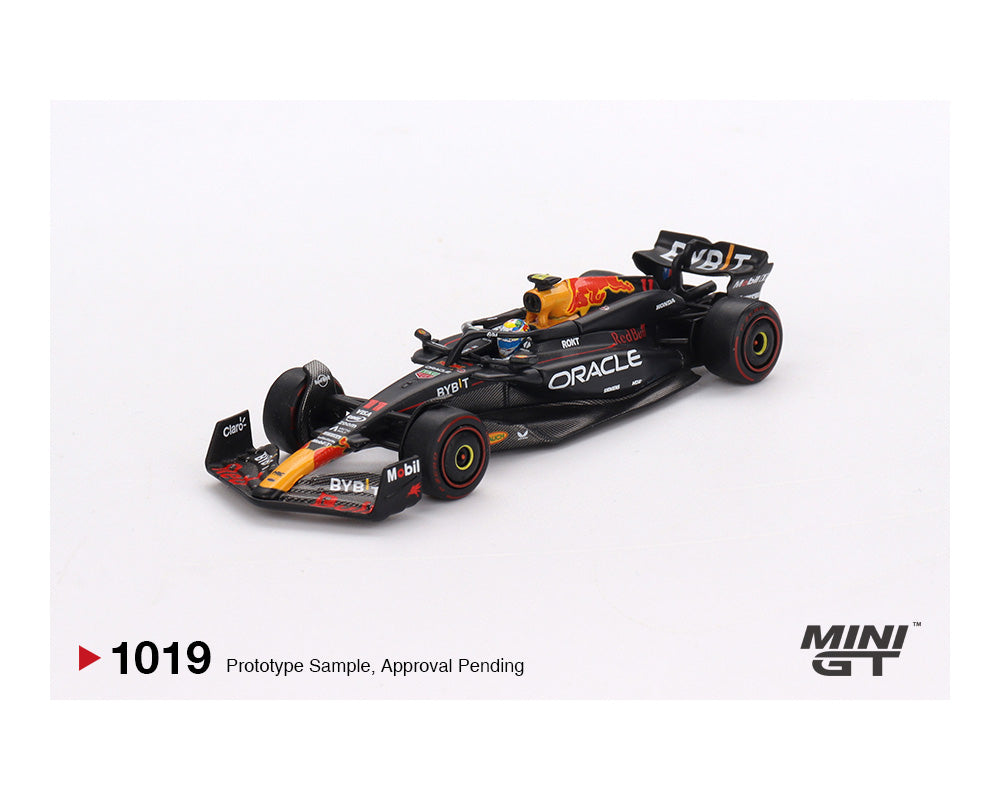 MINI GT 1:64 Oracle Red Bull Racing RB20 #11 Sergio P茅rez 2024 F1 2024 Bahrain GP 2nd Place