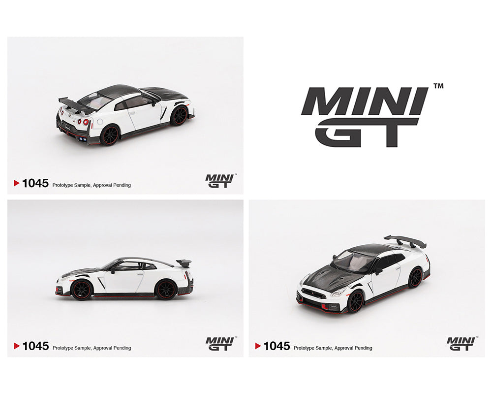 MINI GT 1:64 Nissan GT-R NISMO 2024 in Brilliant White Pearl