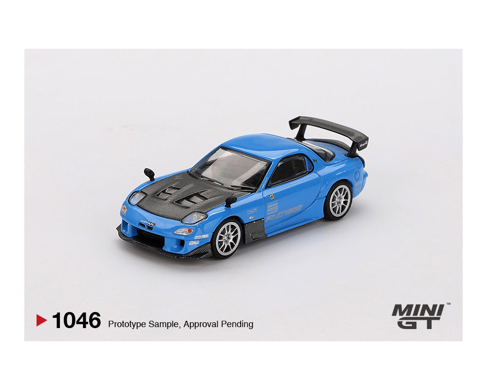 MINI GT 1:64 Mazda RX-7 (FD3S) RE Amemiya in Light Blue
