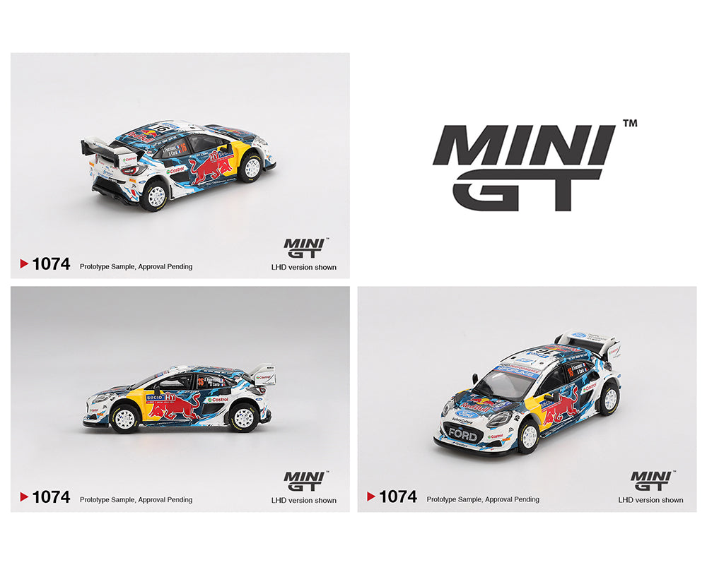 MINI GT 1:64 Ford Puma Rally1 #16 M-Sport Ford WRT 2024 Rally Finland 3rd Place