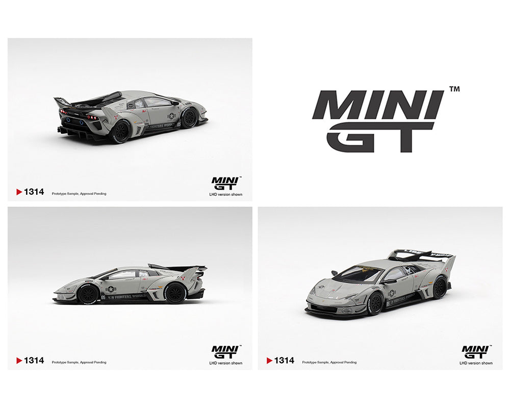 *PREORDER* MINIGT 1:64 Lamborghini LB-Silhouette WORKS MURCIELAGO GT Evo Fighter in Grey