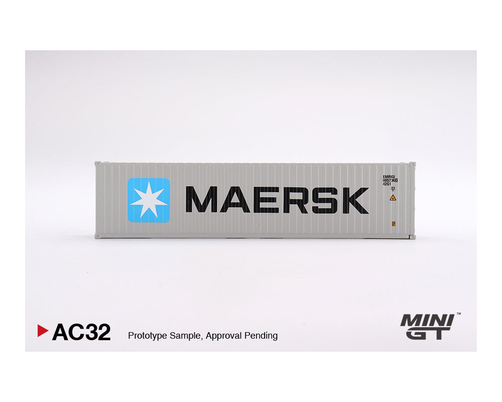 MINIGT 1:64 Dry Container 40鈥?鈥淢AERSK鈥?Edition