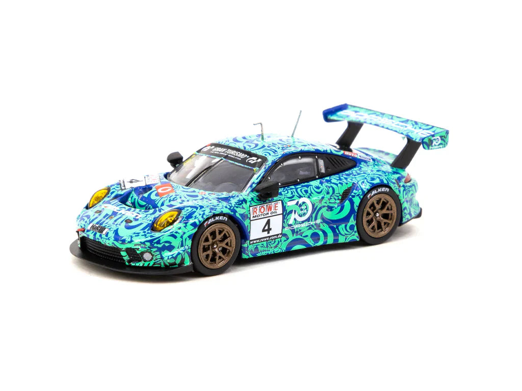 Tarmac Works 1:64 Porsche 911 GT3 R, VLN Endurance Racing Championship N眉rburgring 2018, M. Ragginger / N. Tandy / L. Vanthoorarretson / A. Moffat