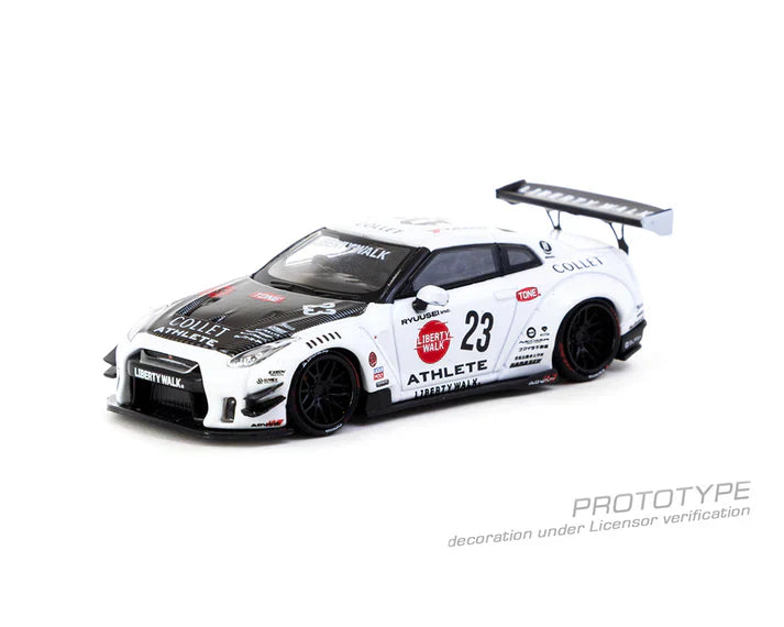 *PREORDER* Tarmac Works 1:64 LB-WORKS NISSAN GT-R R35 type 2 With Oil Can in White