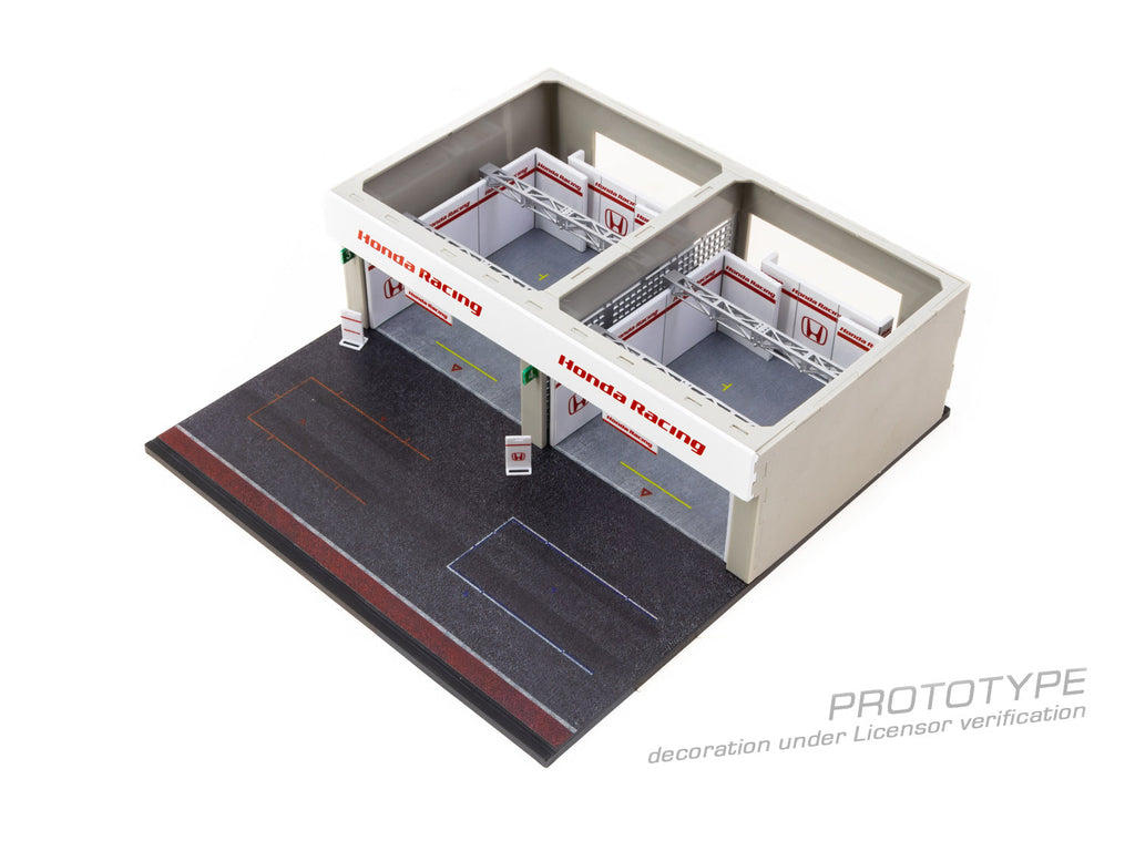 Tarmac Works 1:64 Pit Garage Diorama, Honda Racing