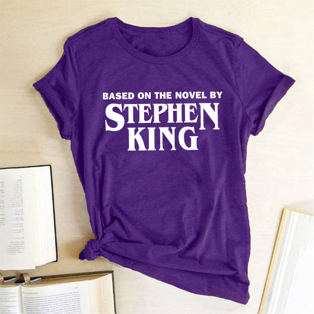 Women Short Sleeved T Shirt With Letter Print Bottoming Shirt