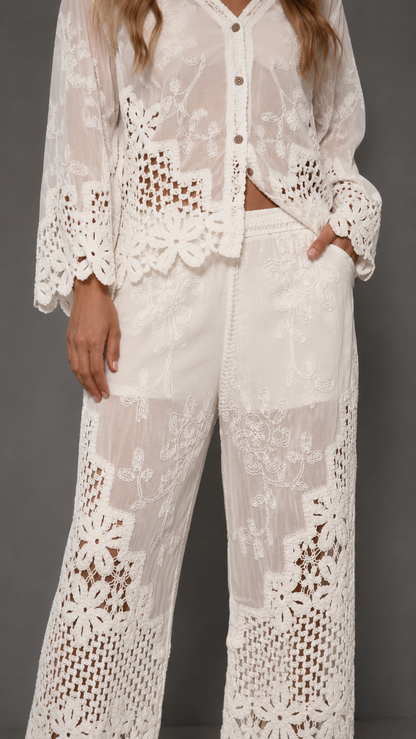 Embroidered Lace Set