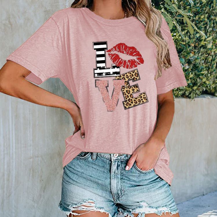 Printed Urban Casual T-shirt Women