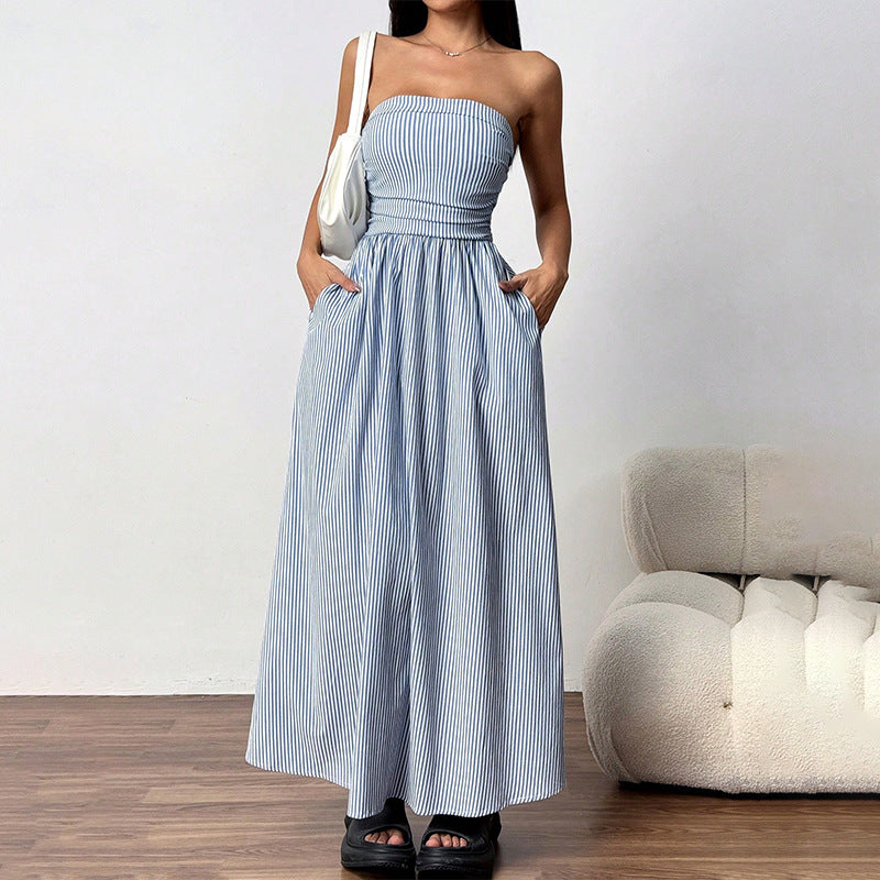 Long Pocket Dress For Women