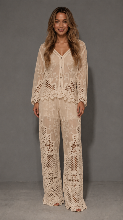 Embroidered Lace Set