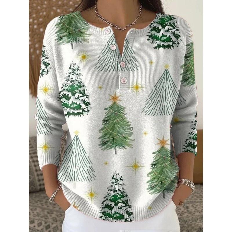 Christmas 3D Digital Print T-Shirt Women