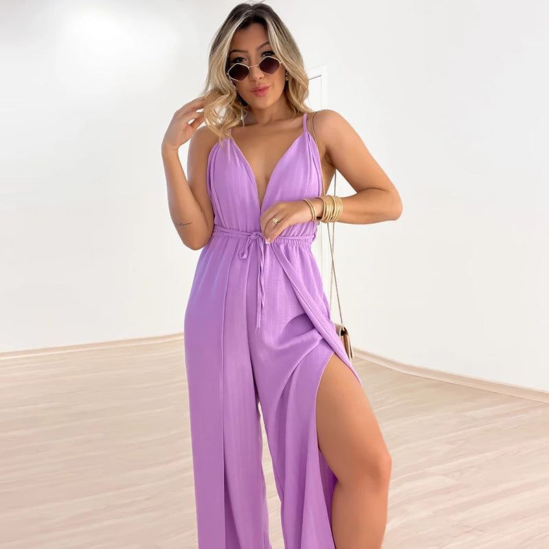 Strap Jumpsuit Casual Women In Europe And America