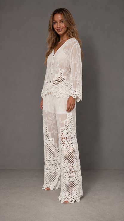 Embroidered Lace Set