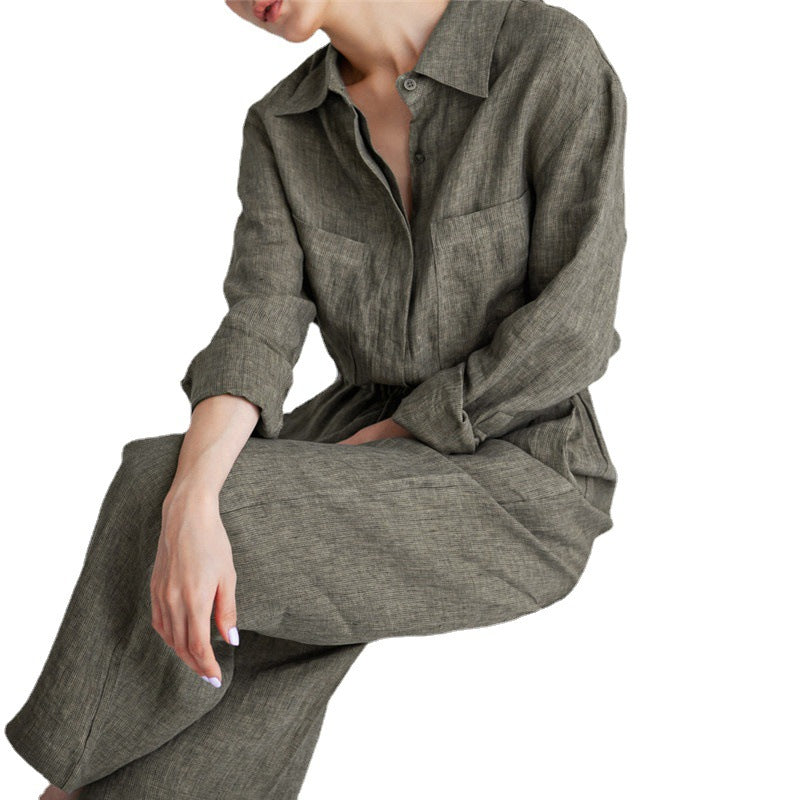 Loose Plus Size Wide Legs Jumpsuit For Women
