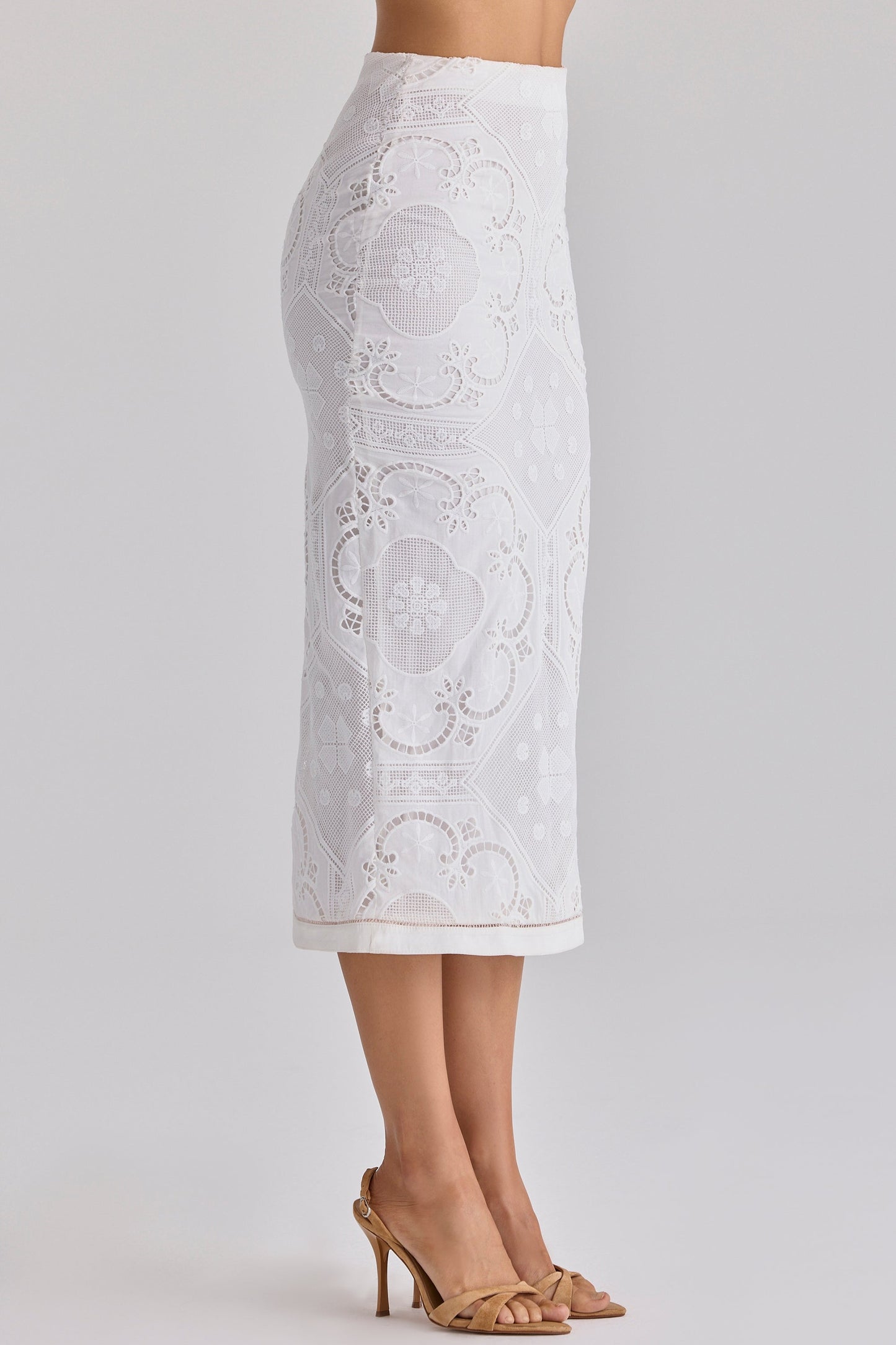 Cecilia Luxe Lace Peplum Midi Set