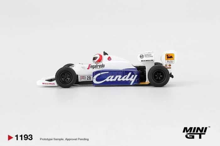 *PREORDER* MINIGT 1:64 Toleman TG184 #20 Johnny Cecotto 1984 Monaco Grand Prix in White
