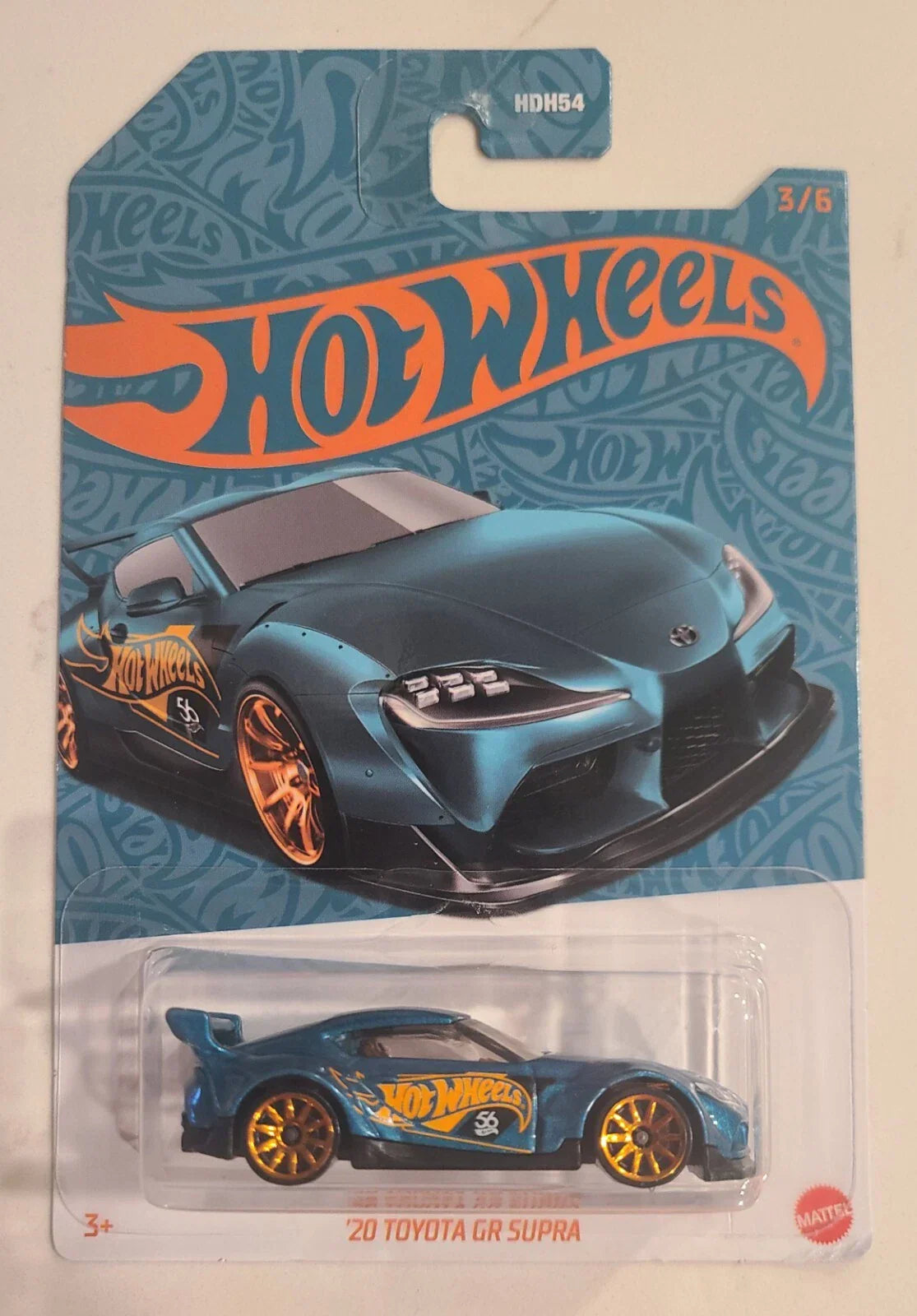 20 Toyota GR Supra #3/6 * Pearl & Chrome Hot Wheels 56th Anniversary